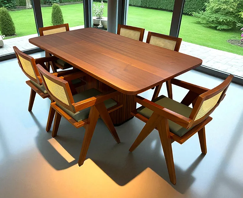 Chester Mahogany Dining Table 6 seater