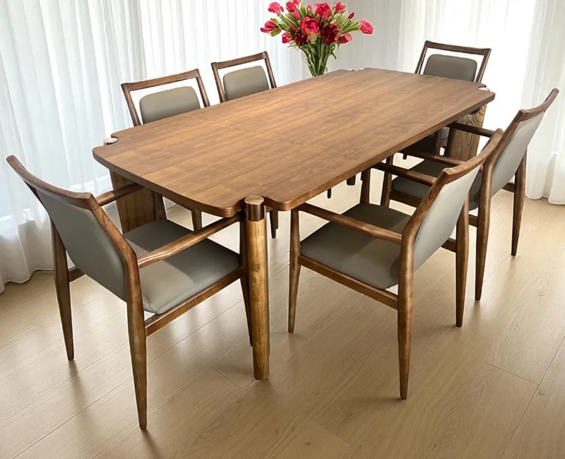 Oslo Solid Wood Dining Set 6 seater